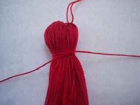 rag doll style Christmas ornaments can be made with free craft instructions